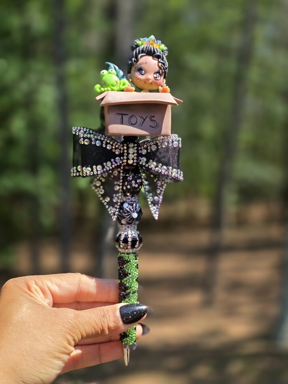 Baby Tiana Beaded Rhinestone Bling Pen